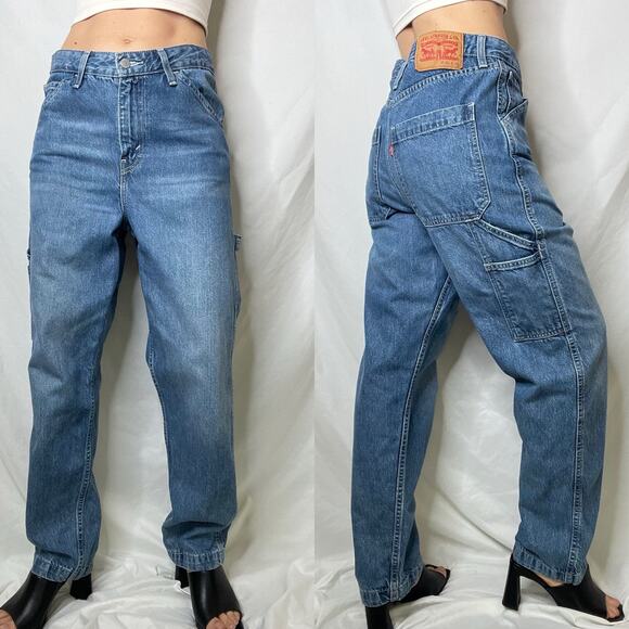 Levi's vintage Y2K utility cargo carpenter jeans baggy loose fit relaxed 29‎ - Picture 11 of 16